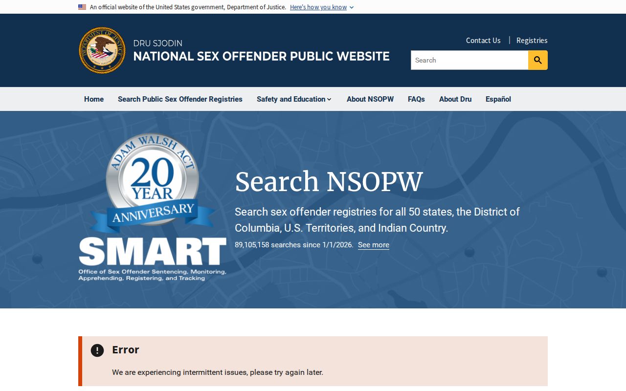 National registry supplement for a Cortland County sex offender search